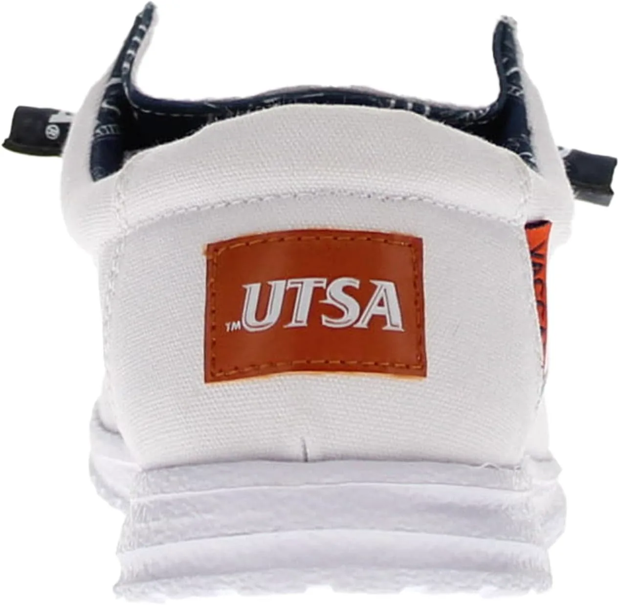 

Мужские слипоны из холщовой ткани Vaccari Nate NCAA | Удобная и легкая повседневная обувь, белый