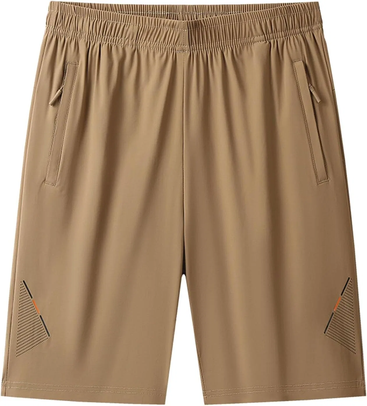 Шорты активные из льняного шелка, быстросохнущие, C08 Coffee