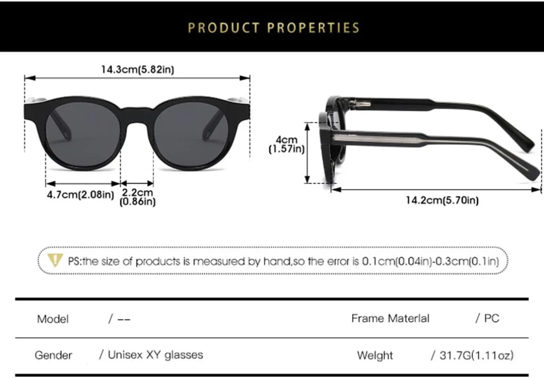 

Солнцезащитные очки в круглой оправе с защитой от УФ-излучения UV400 для мужчин и женщин, ацетатные линзы, поляризованные линзы для женщин VFDHN, Xyp98733-c5