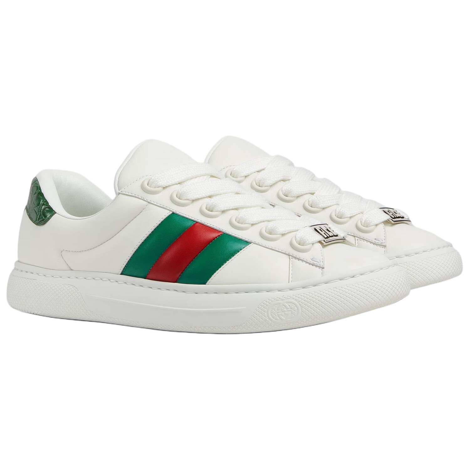 Кеды мужские, ACE обувь для скейтбординга Низкая белый Gucci — фото 3