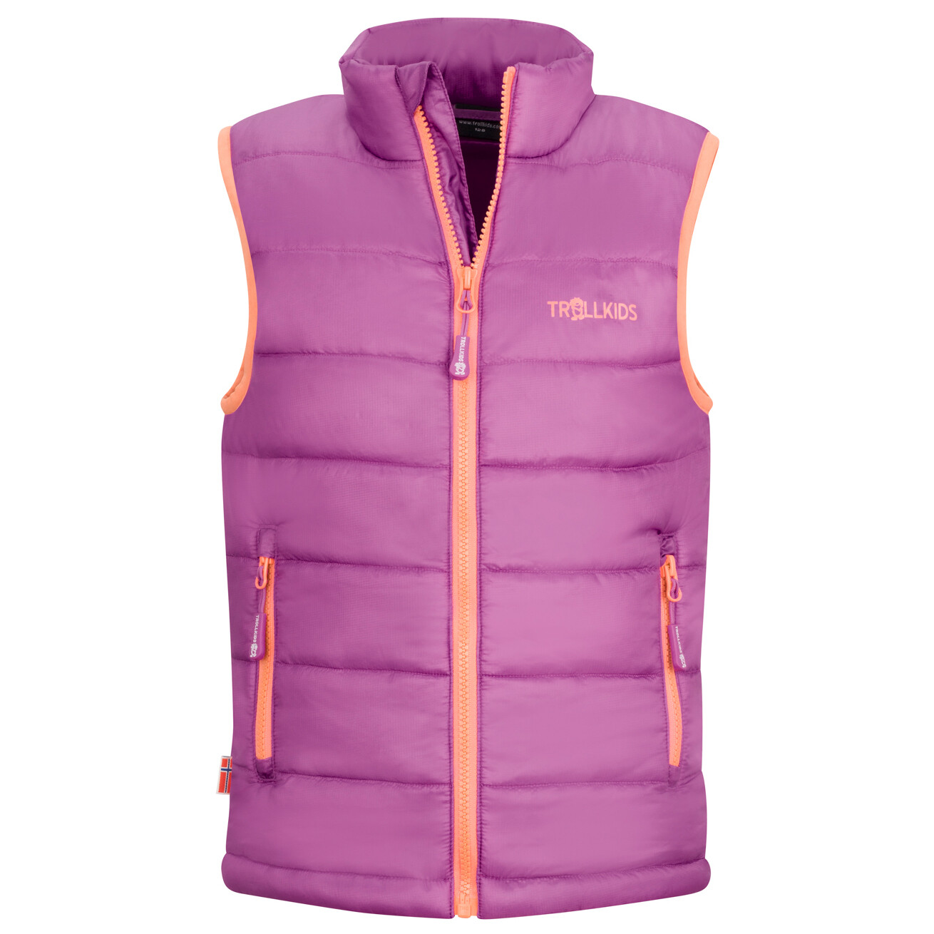 

Жилет из синтетического волокна Trollkids Kids Trondheim Vest, цвет Mallow Pink/Papaya