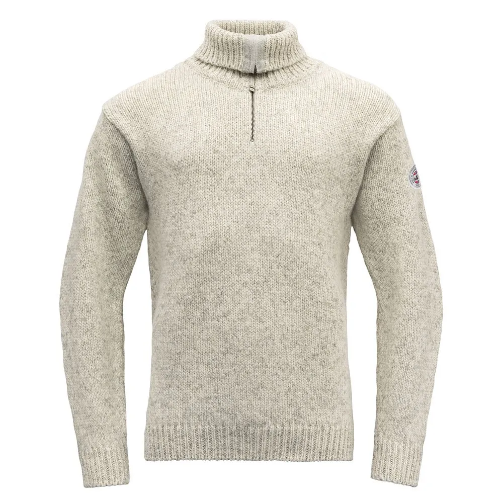 

Свитер DEVOLD OF NORWAY Nansen Wool Zip Neck, бежевый
