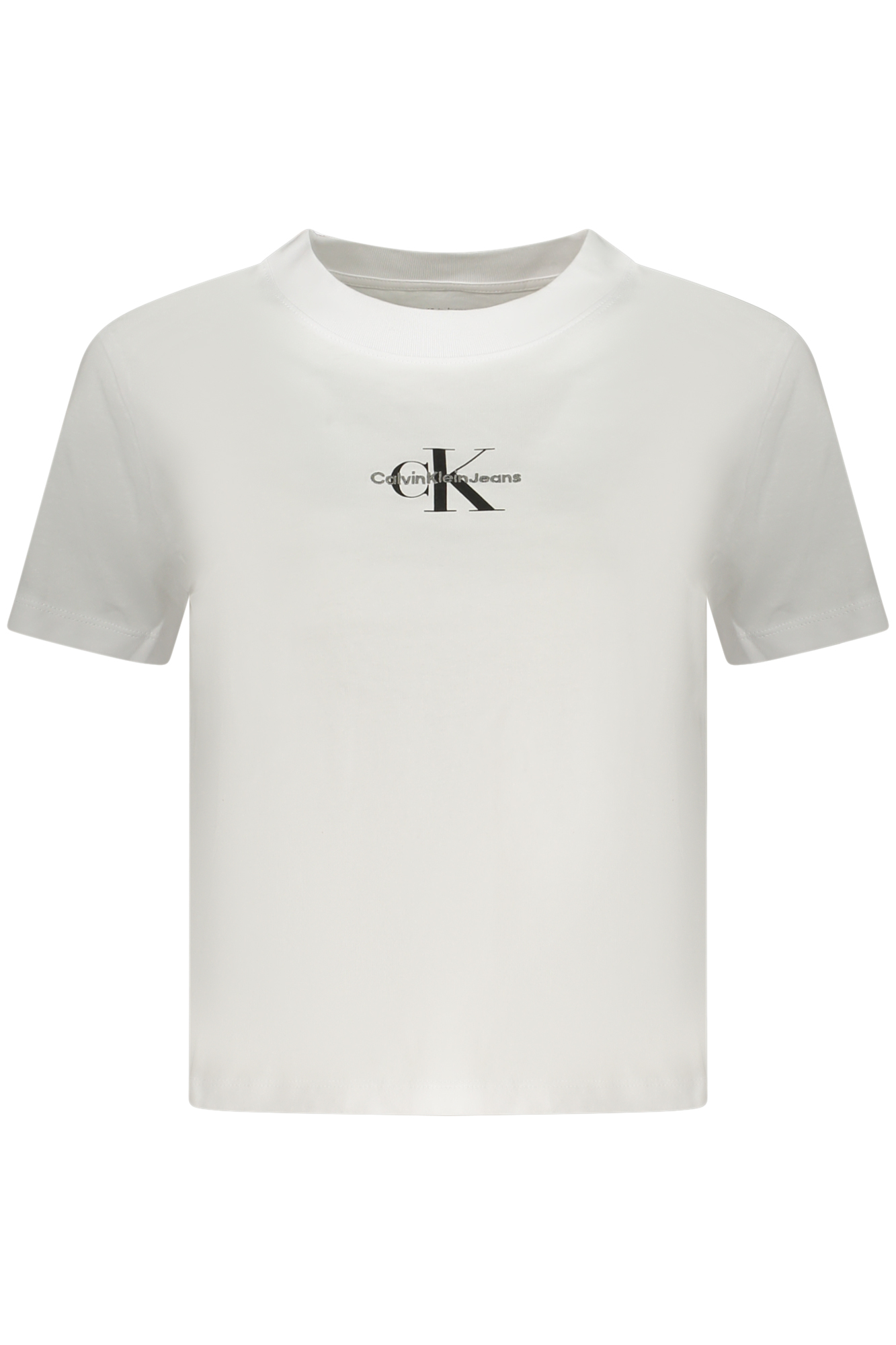 

Женская футболка Calvin Klein хлопковая с круглым вырезом, белый