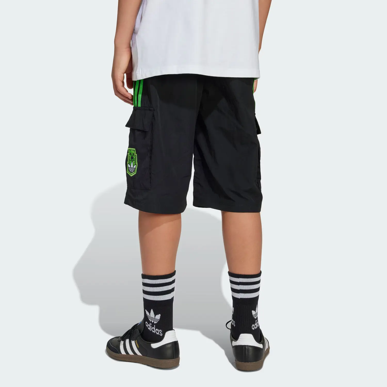 Adidas Originals Wodeshijie, Lianmingkuan Карго шорты детские Black — фото 4
