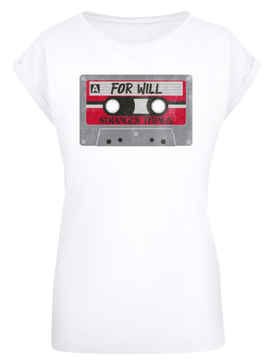 

Рубашка F4NT4STIC Stranger Things Cassette For Will Netflix TV Series, белый
