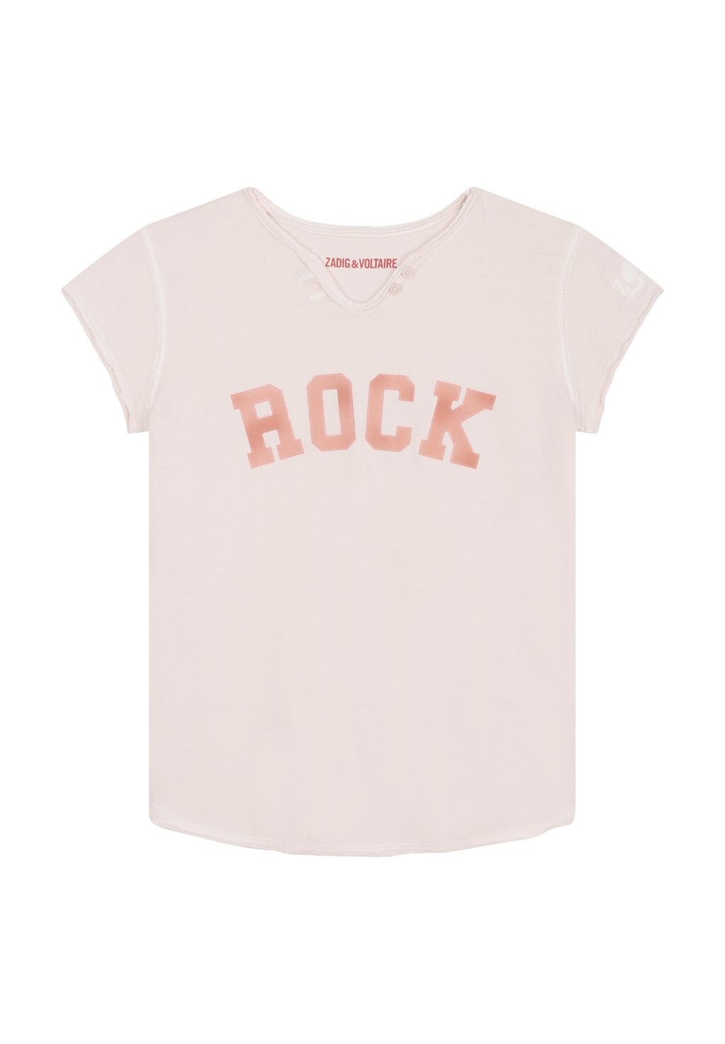 

Футболка с принтом Short Sleeves Zadig & Voltaire, цвет cream pink