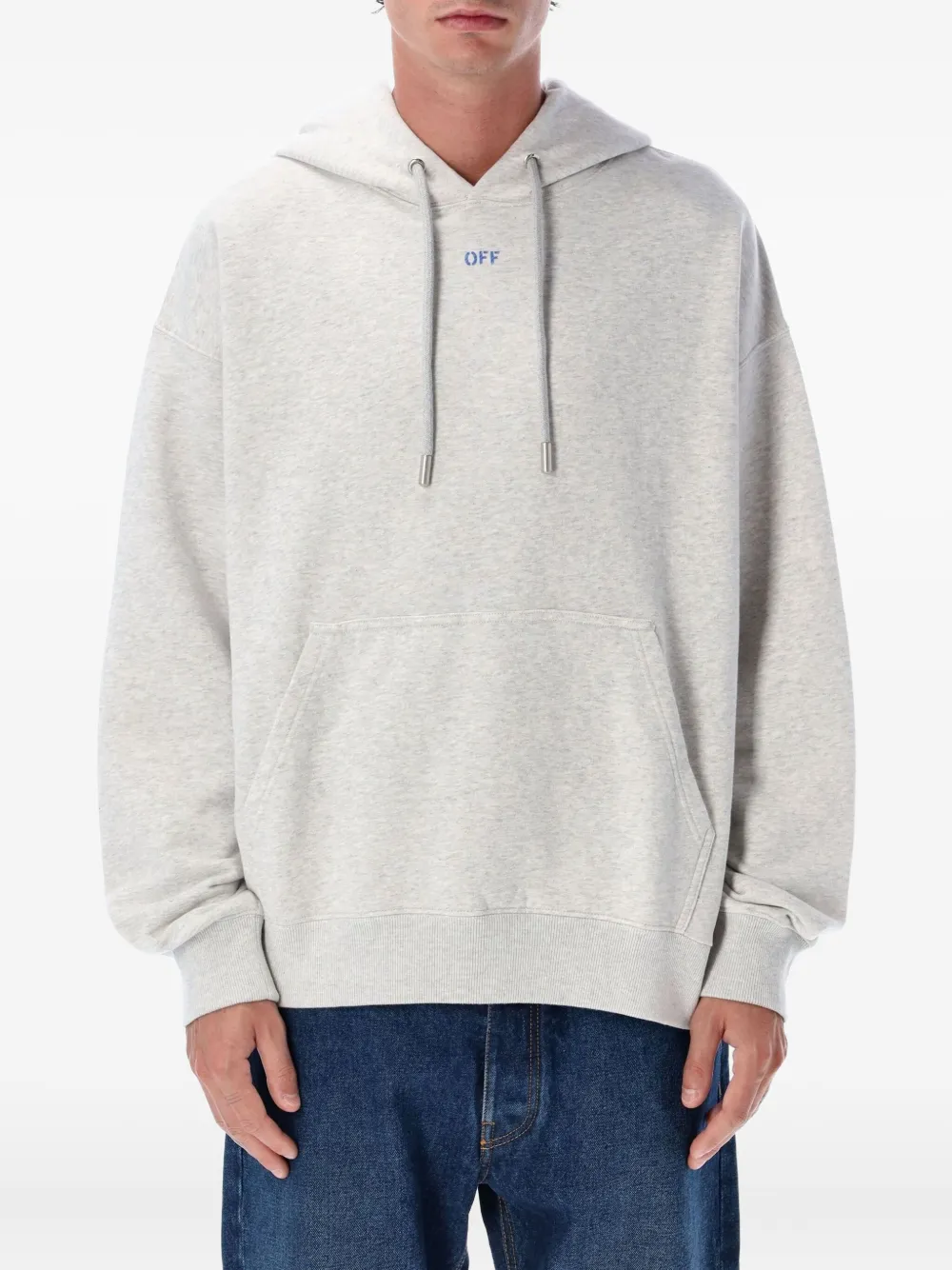 

Худи с принтом-логотипом OFF-WHITE, серый