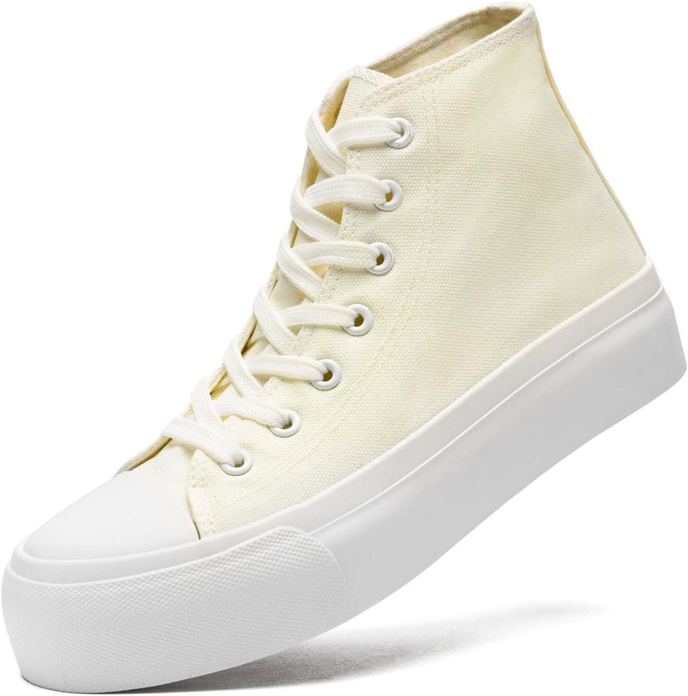 

Женские кеды на платформе из холщовой ткани, мужские высокие классические кеды из холща, повседневные кроссовки, удобные модные кроссовки на шнуровке Xraehni, бежевый