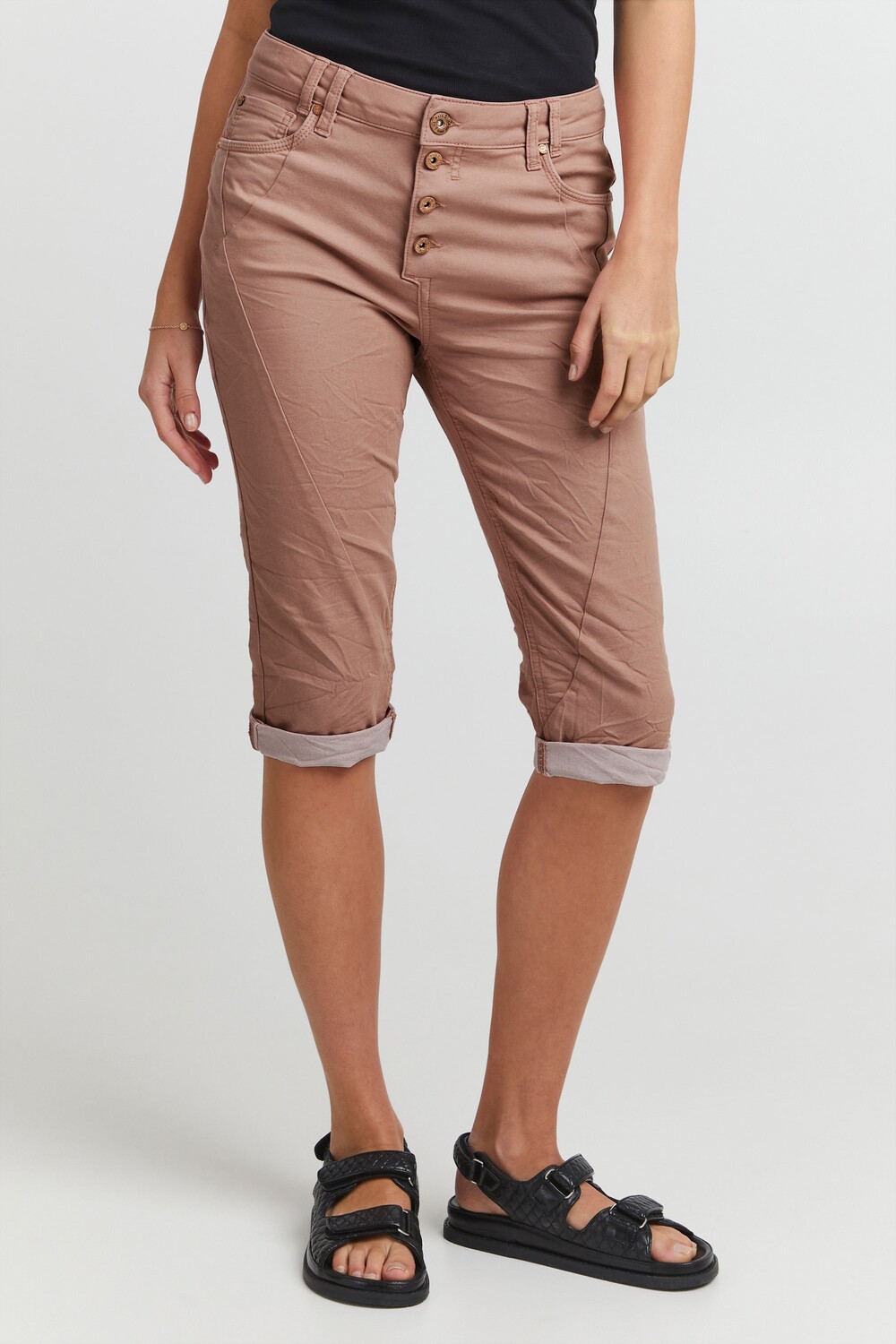 

Шорты PULZ Jeans Caprihose, розовый