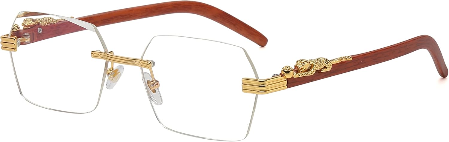 

Безупречные очки. Ретро-солнцезащитные очки без оправы. Роскошные винтажные металлические прямоугольные солнцезащитные очки с тонированными цветными линзами FLAWLESS EYEWEAR, Gold Clear