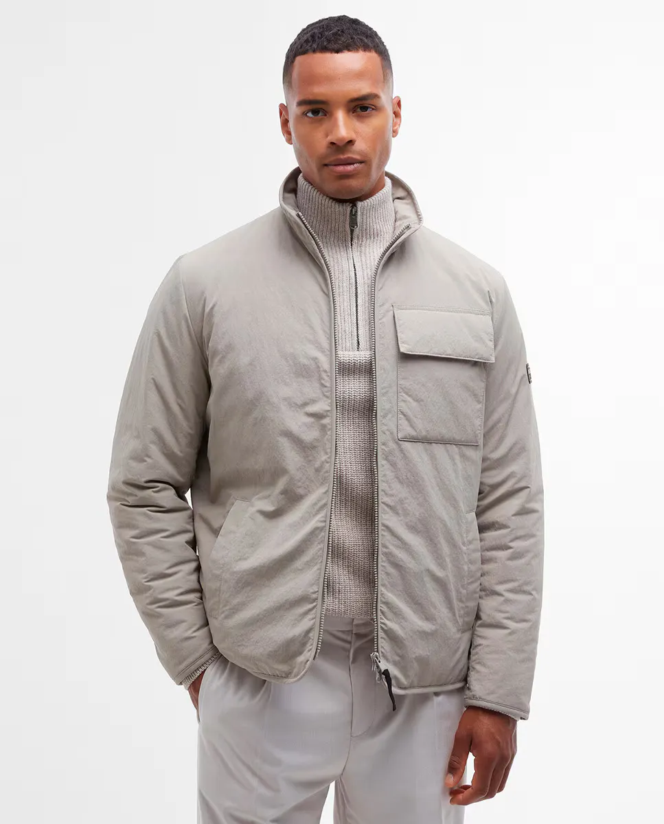 

Мужская стеганая куртка на молнии Barbour International, бежевый