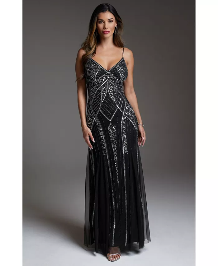 

Женское бисерное платье Bebe, черный