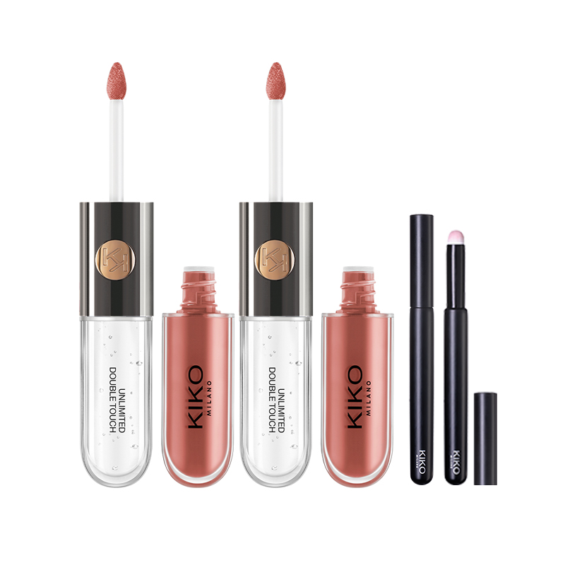 

Двойной аппликатор для губной помады зеркальное покрытие натуральный глянцевый блеск для губ с длительным эффектом 6мл KIKO