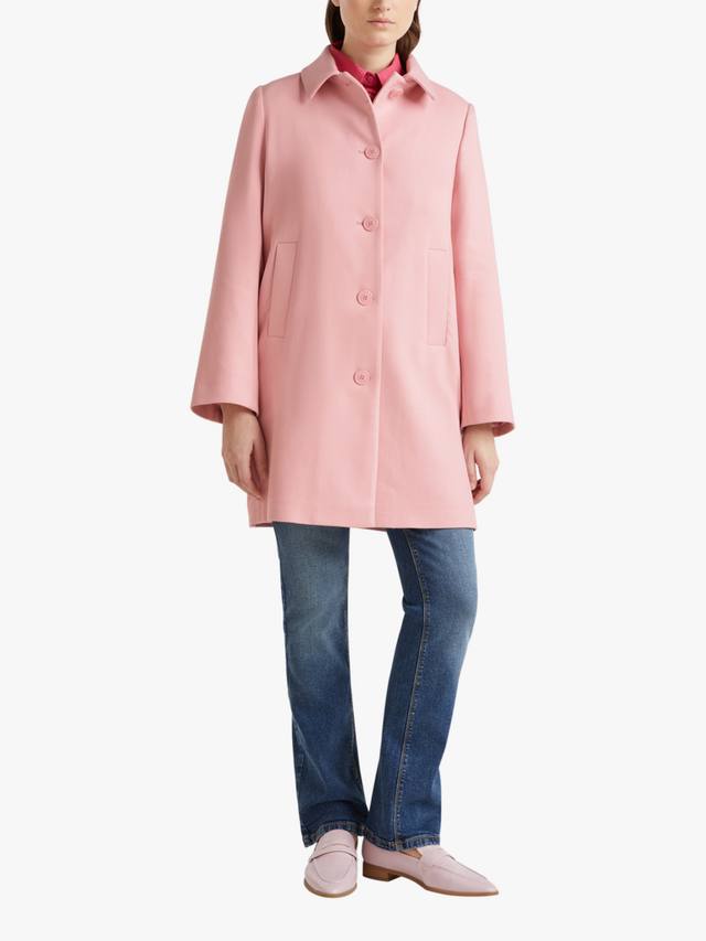 

Сшитое на заказ удлиненное пальто Benetton, розовый