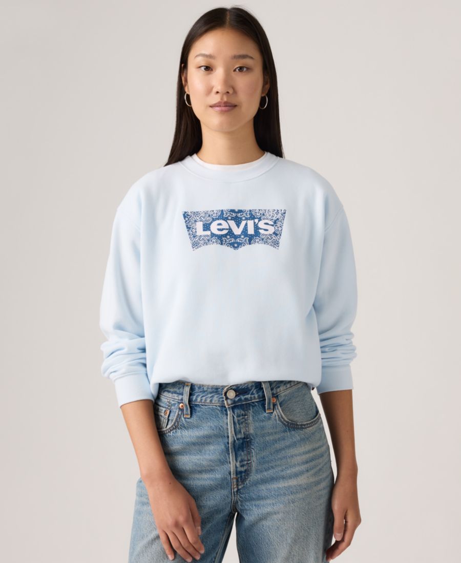 Женская повседневная толстовка с графическим принтом Levi's, Bandana blue — фото 2