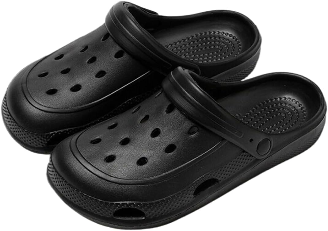 

Женские и мужские сабо для улицы с легким надеванием, домашние тапочки, противоскользящие, с защитой от запаха, для сада и пляжа Dannling, черный