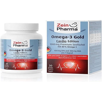 

Омега-3 Gold Cardio Edition, 400 мг ЭПК, 300 мг ДГК, мягкие желатиновые капсулы Zeinpharma