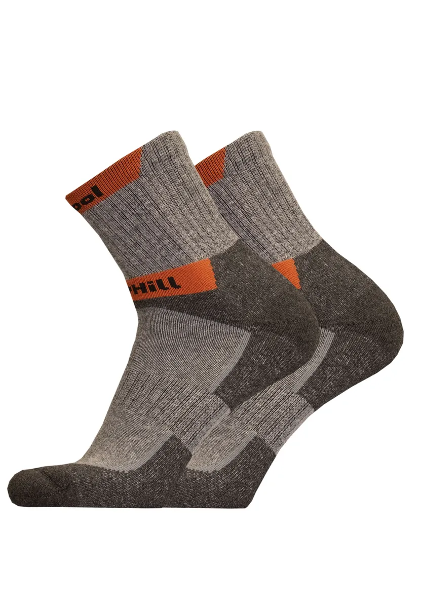 

Носки UphillSport "HETTA SUMMER, комплект из 2 шт." (2 пары), из смесовой шерсти из переработанной шерсти, серый