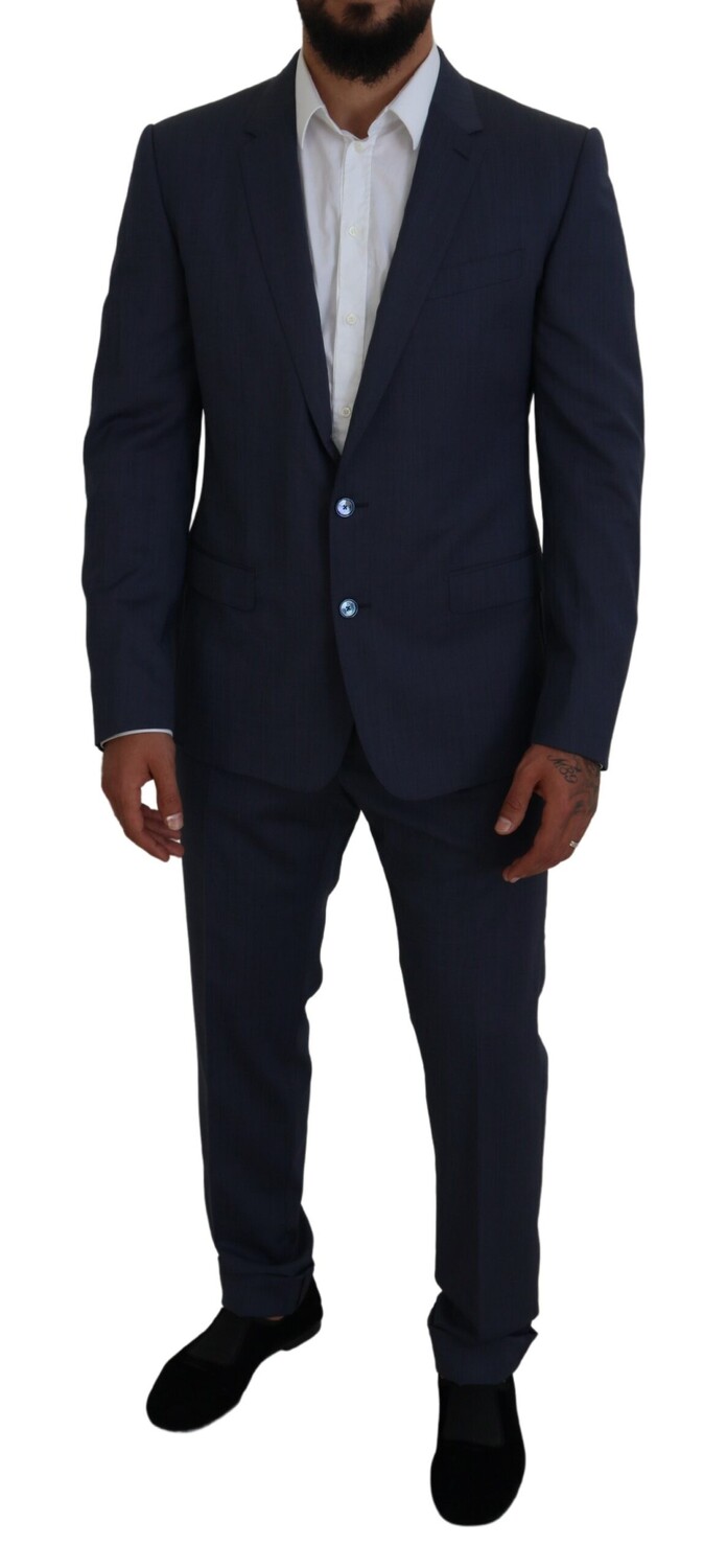 

Элегантный мужской костюм синего цвета Martini Slim Fit Dolce & Gabbana