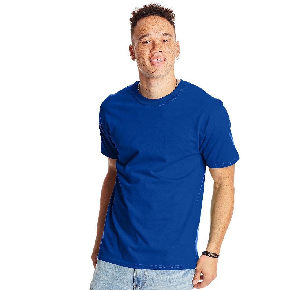 

Футболка из тяжелого хлопка Big & Tall Hanes Beefy-T, цвет Deep Royal