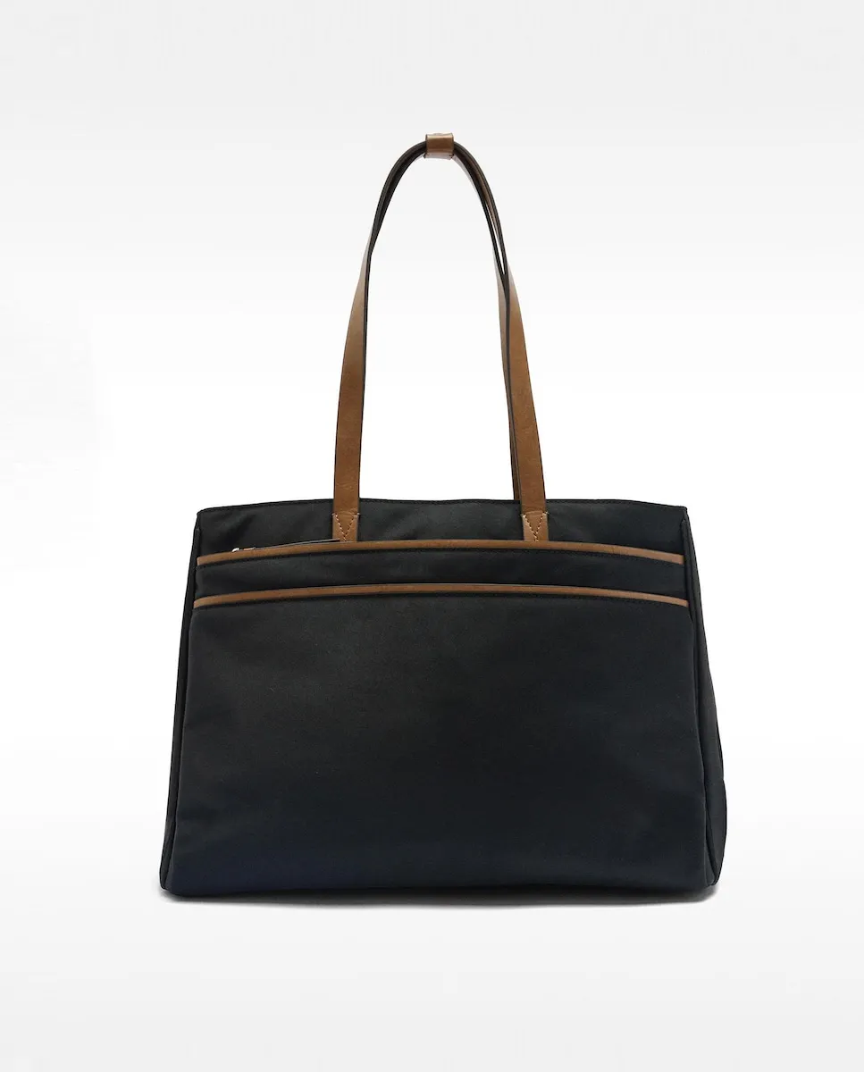 

Женский портфель для ноутбука 13 с застежкой-молнией Parfois, черный