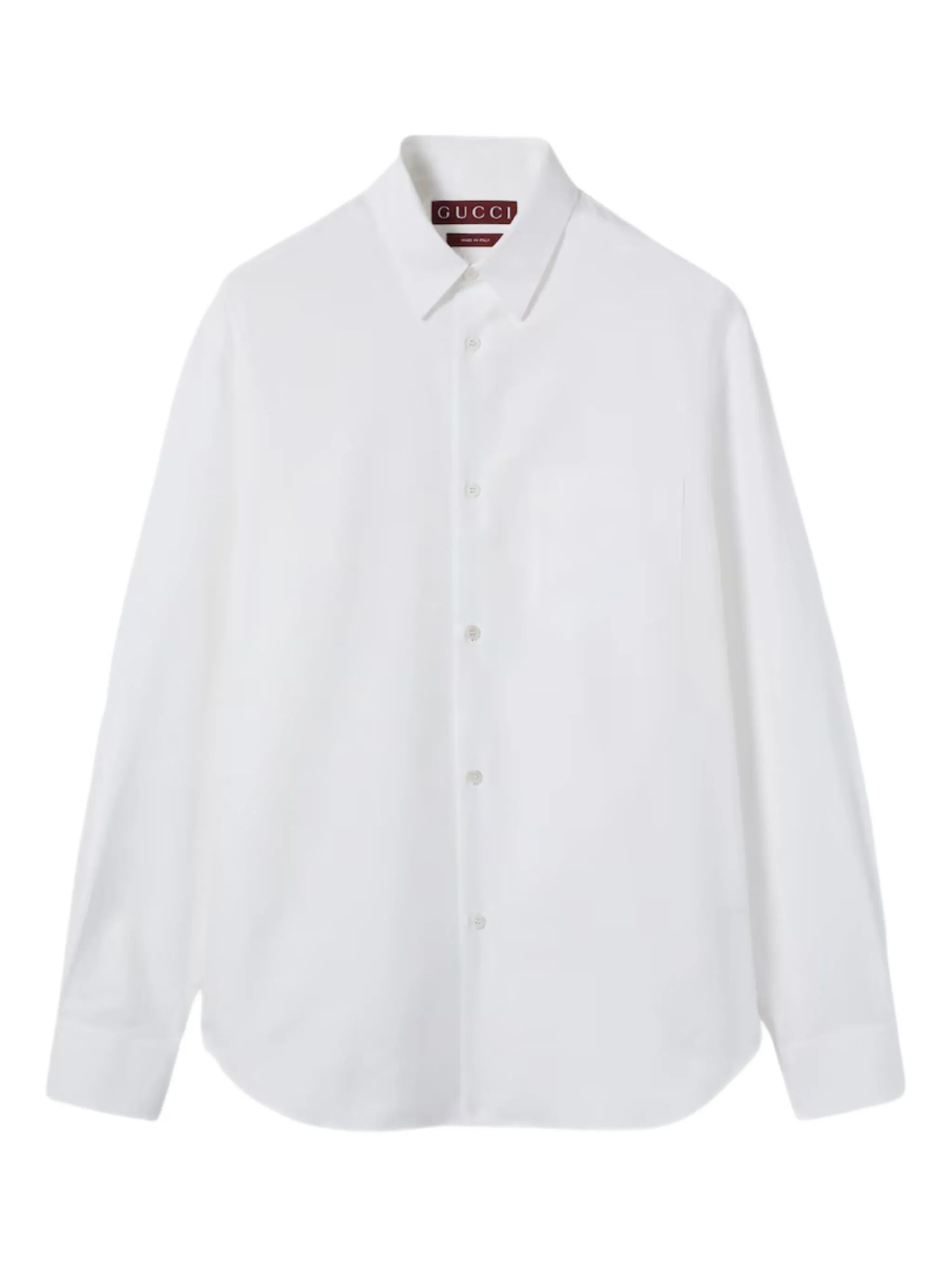 

Рубашка из паутинного жаккарда с деталями Gucci, белый