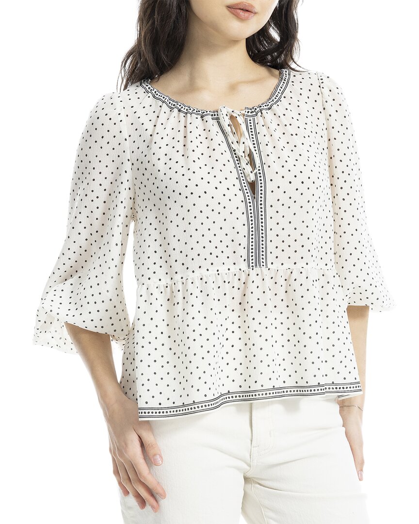 

Max Studio Блузка с рукавами-фонариками, белый