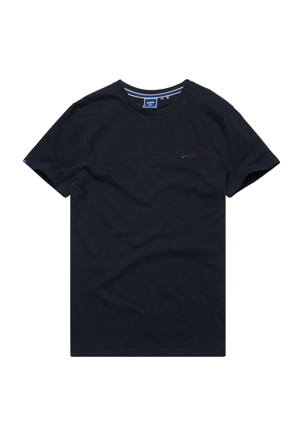 

Футболка, натуральный хлопок, вышивка логотипа, мужская Superdry., черный