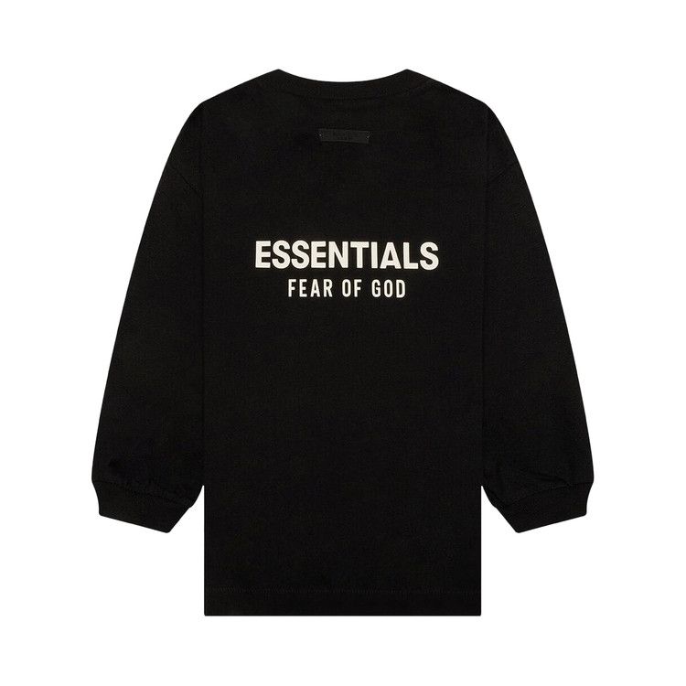 Футболка Fear of God Essentials Kids Jersey Long-Sleeve Tee, Black — фото 2