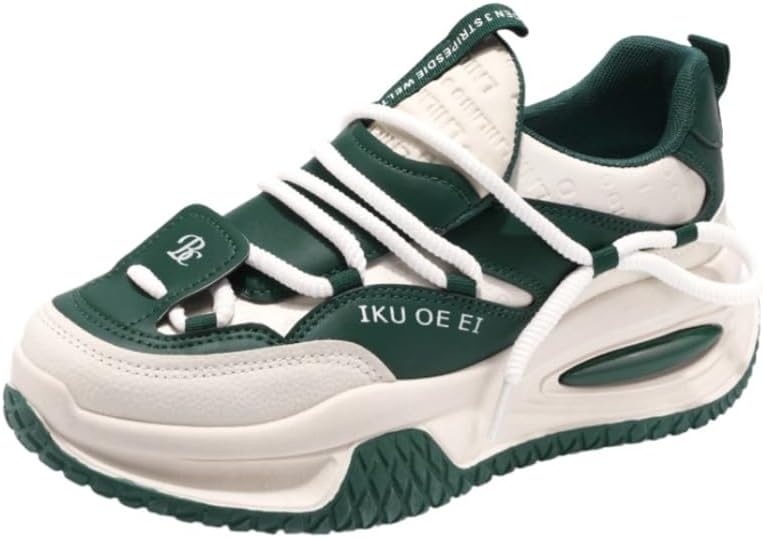 

Мужские модные спортивные кроссовки для активного отдыха, удобный кожаный верх, мягкая внутренняя подкладка, противоскользящее покрытие, идеально подходят для путешествий и отдыха на природе Clolinde, зеленый