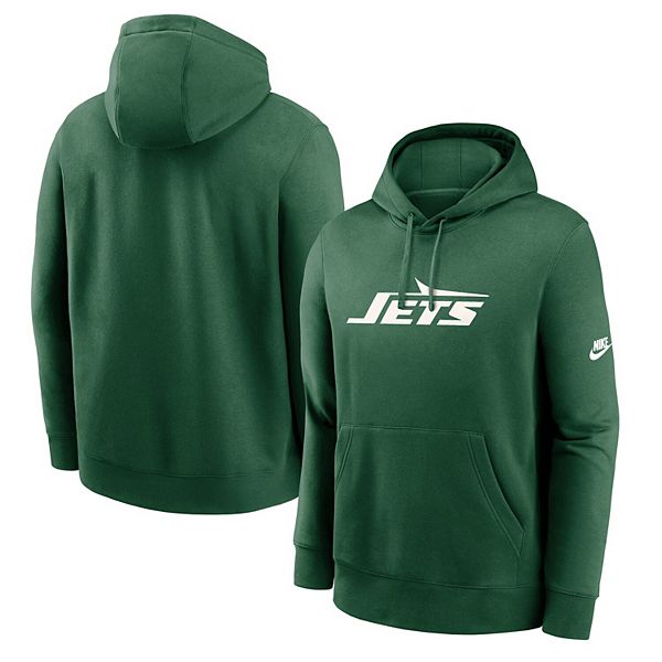 Мужская зеленая толстовка New York Jets Rewind Club Logo Nike