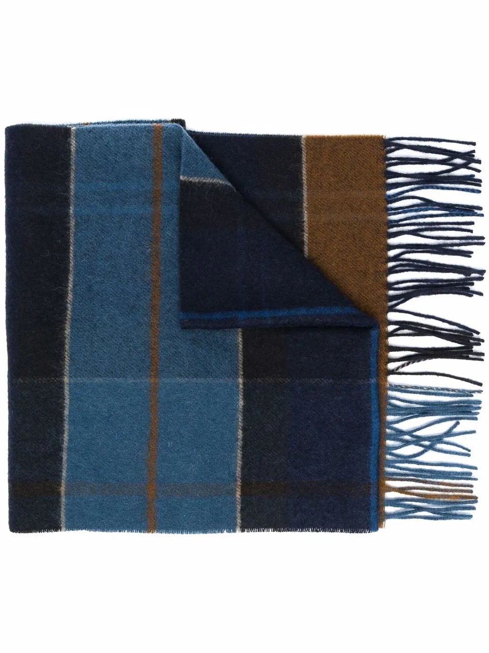 

Шарф Inverness в клетку тартан Barbour, синий