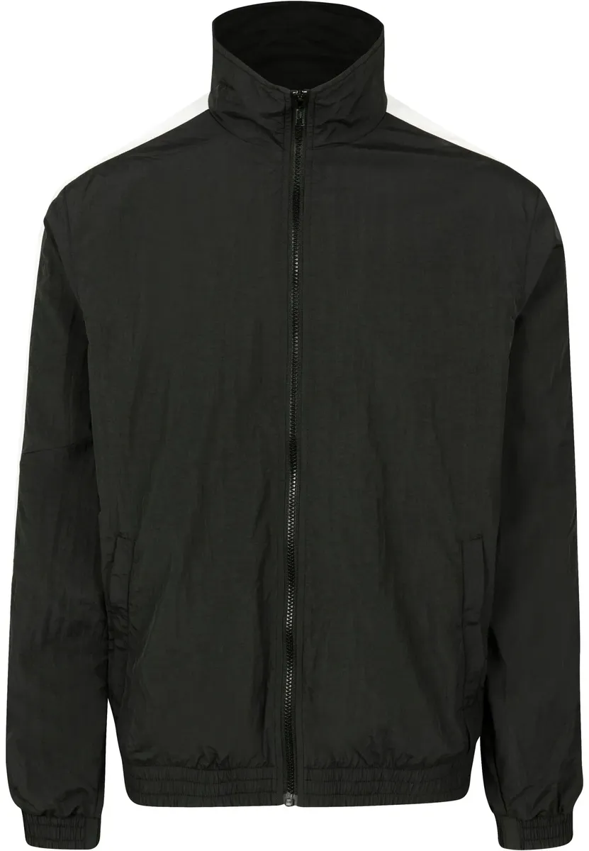 

Куртка всепогодная URBAN CLASSICS " Urban Classics Men's Striped Sleeve Crinkle Track Jacket" (1 шт.), без капюшона, белый