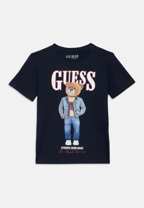 Детская футболка с принтом Guess, Smart Blue — фото 3