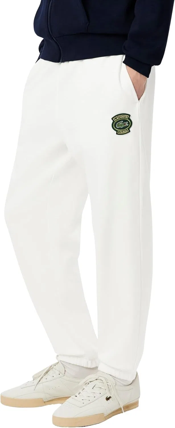Мужские спортивные брюки Lacoste приталенного кроя с небольшим логотипом Lacoste — фото 2