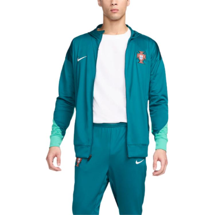 Nike Португалия Куртка-стрейч мужская с кристальными отверстиями голубая, Geode Teal — фото 4