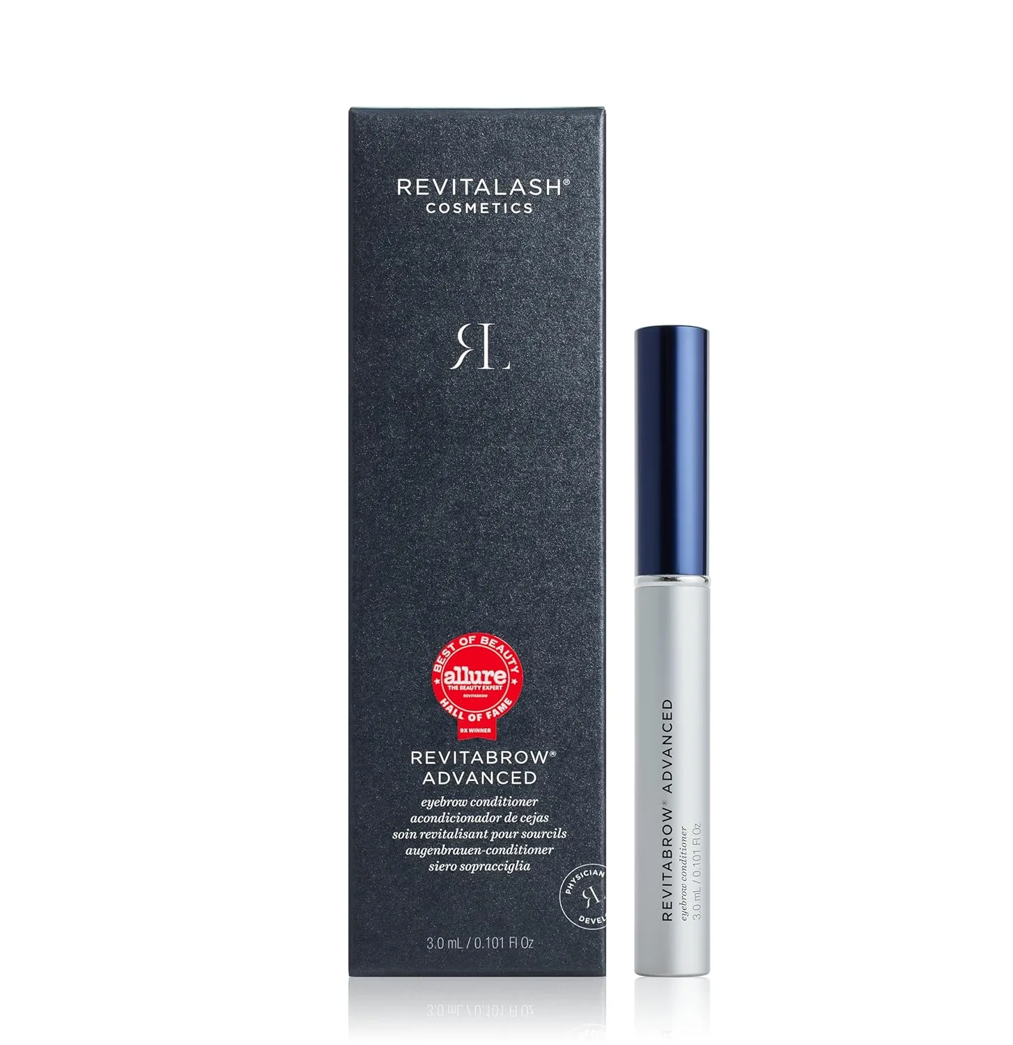 Косметика RevitaLash, кондиционер и сыворотка для бровей RevitaBrow Advanced, разработаны врачами и не тестируются на животных. 3 мл, Clear — фото 2