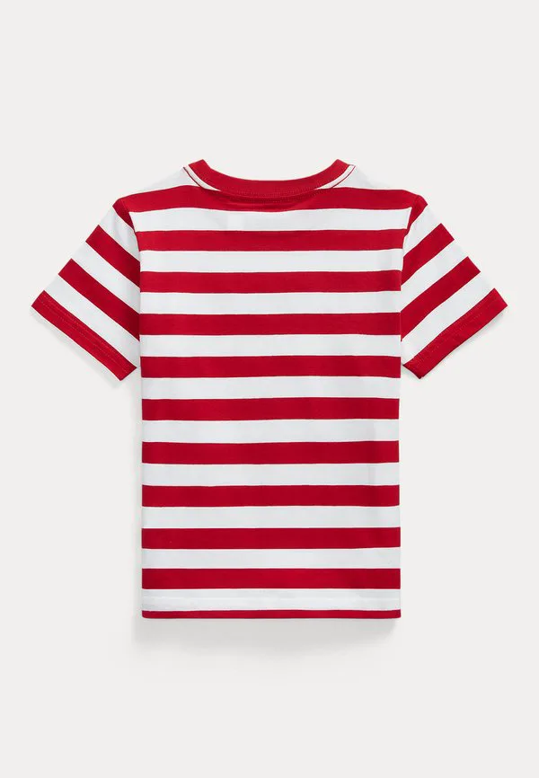 Полосатая футболка из хлопкового трикотажа, размер 27, с принтом. Polo Ralph Lauren, Red/White — фото 2