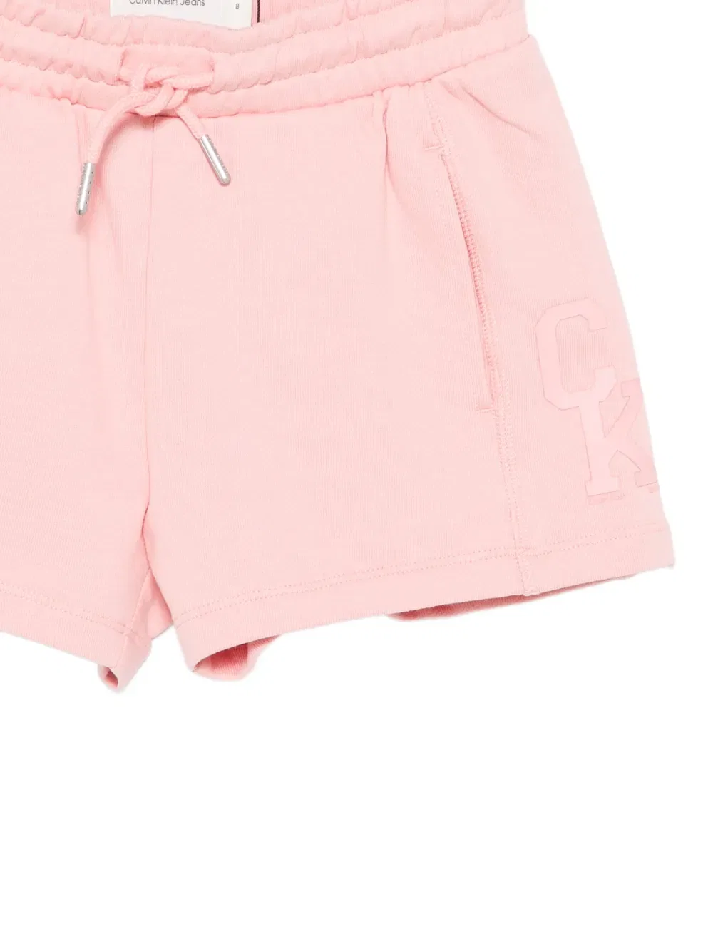 Шорты на шнуровке с логотипом Calvin Klein Kids, розовый — фото 3