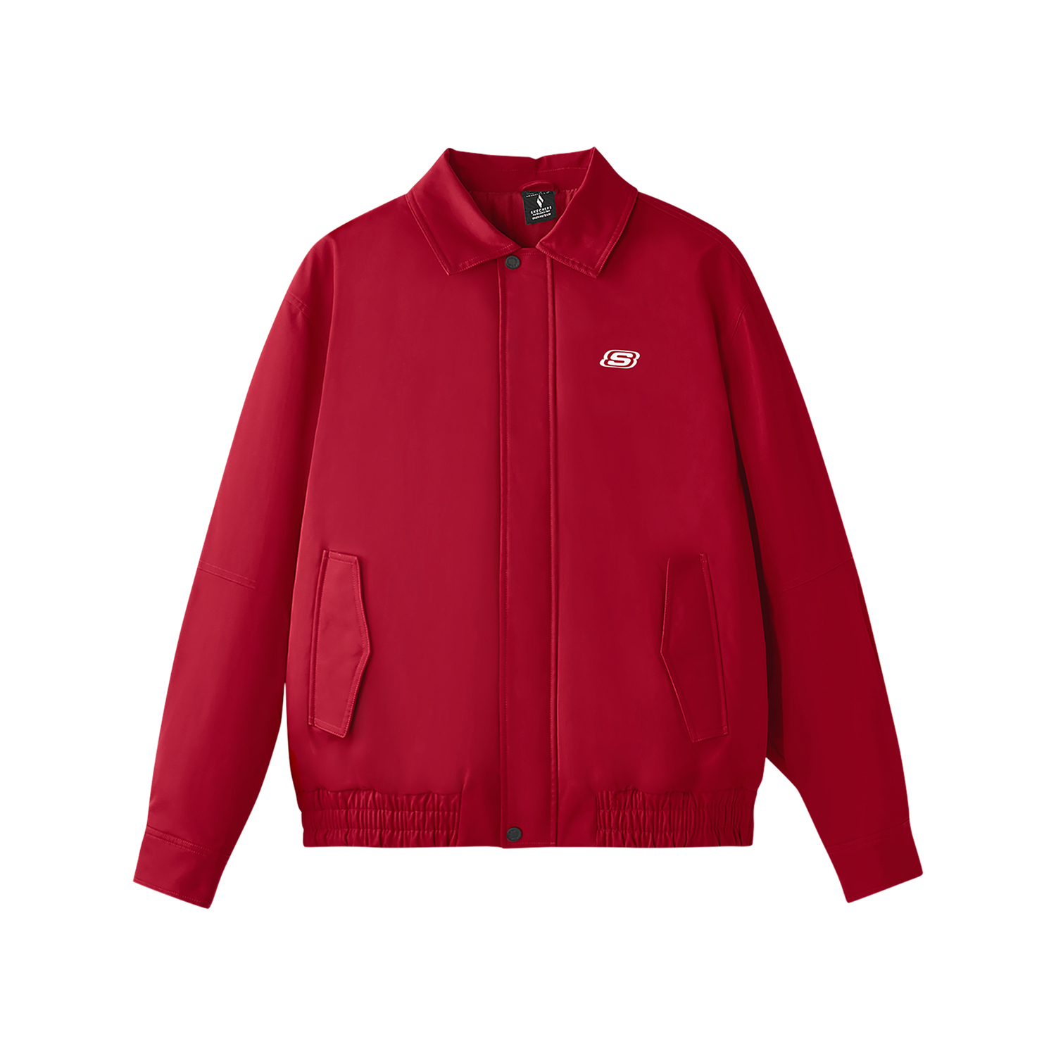 

Skechers Куртка спортивная повседневная унисекс ягодно-красная, Berry Red/03LC