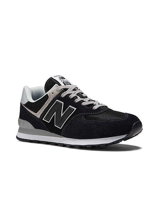 

Кроссовки New Balance 574 черного металлика, Черный, Кроссовки New Balance 574 черного металлика