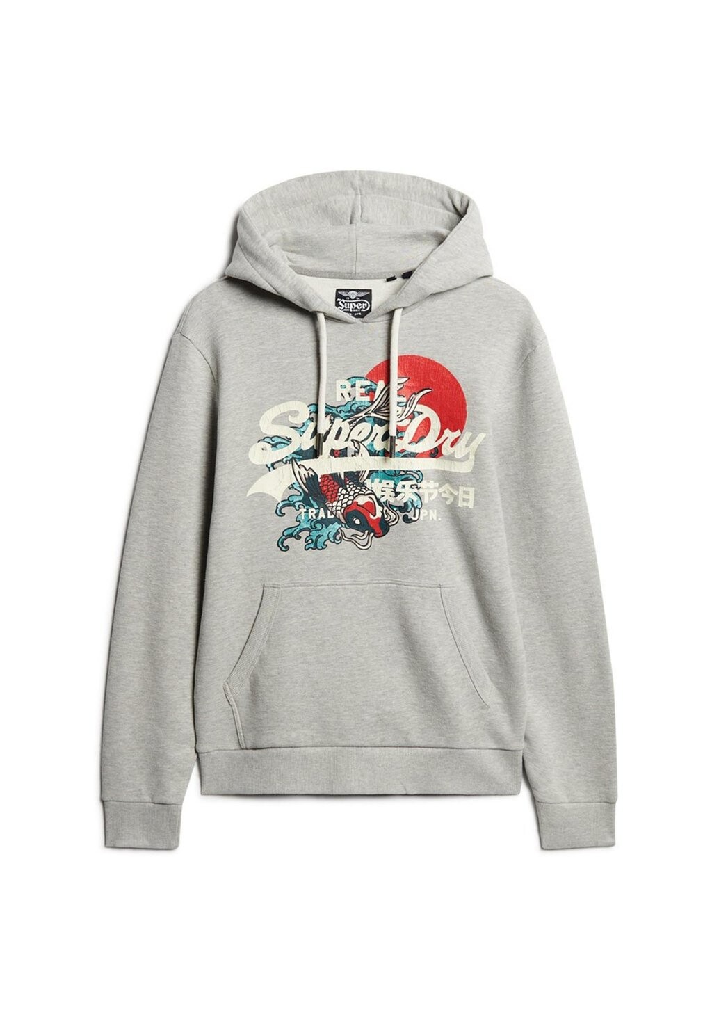 

Толстовка с капюшоном TOKYO VI GRAPHIC EINFARBIG Superdry, светло-серый