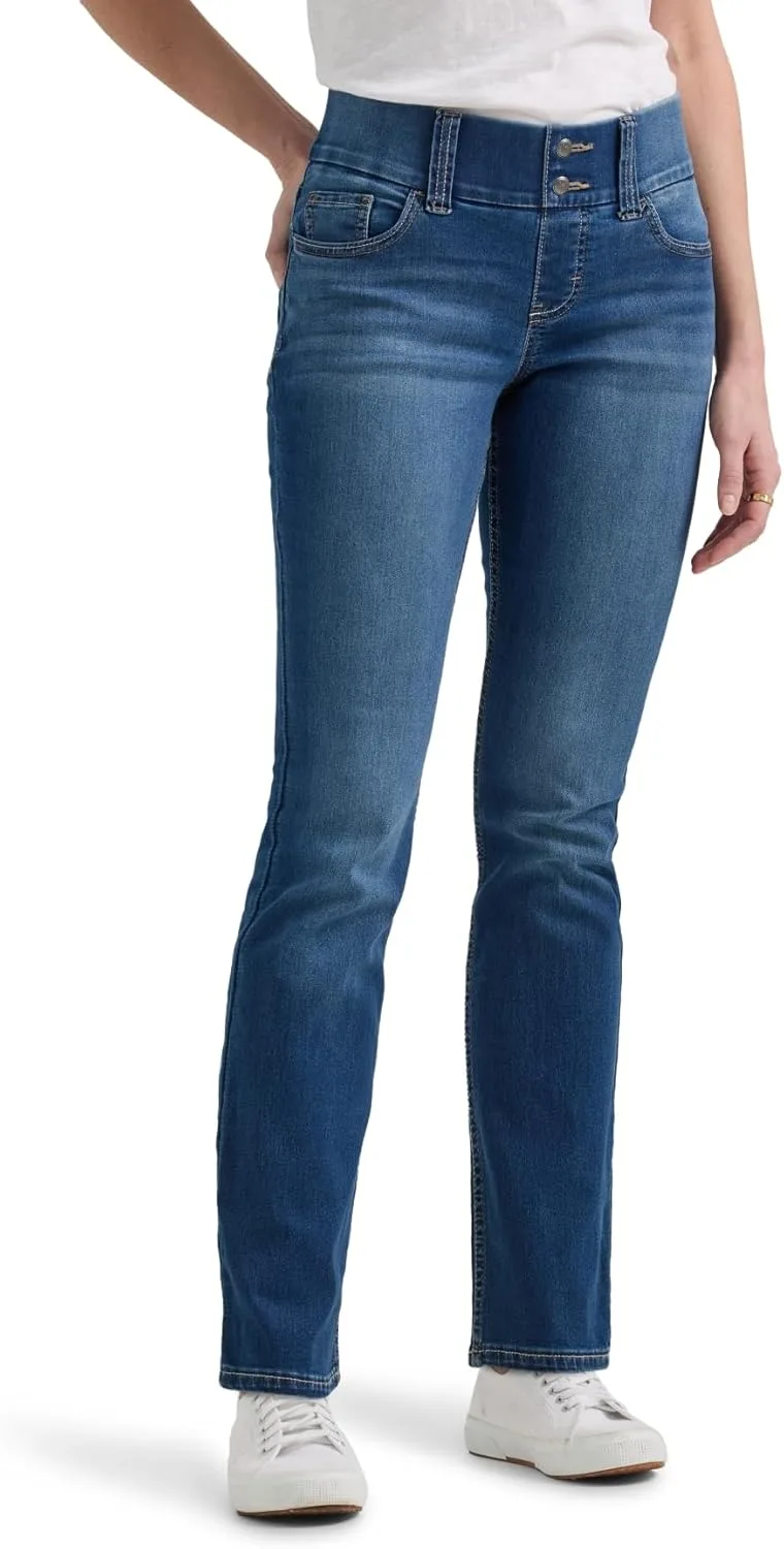 

Женские джинсы Riders by Lee Indigo с эффектом стройнящего пояса и прямым кроем