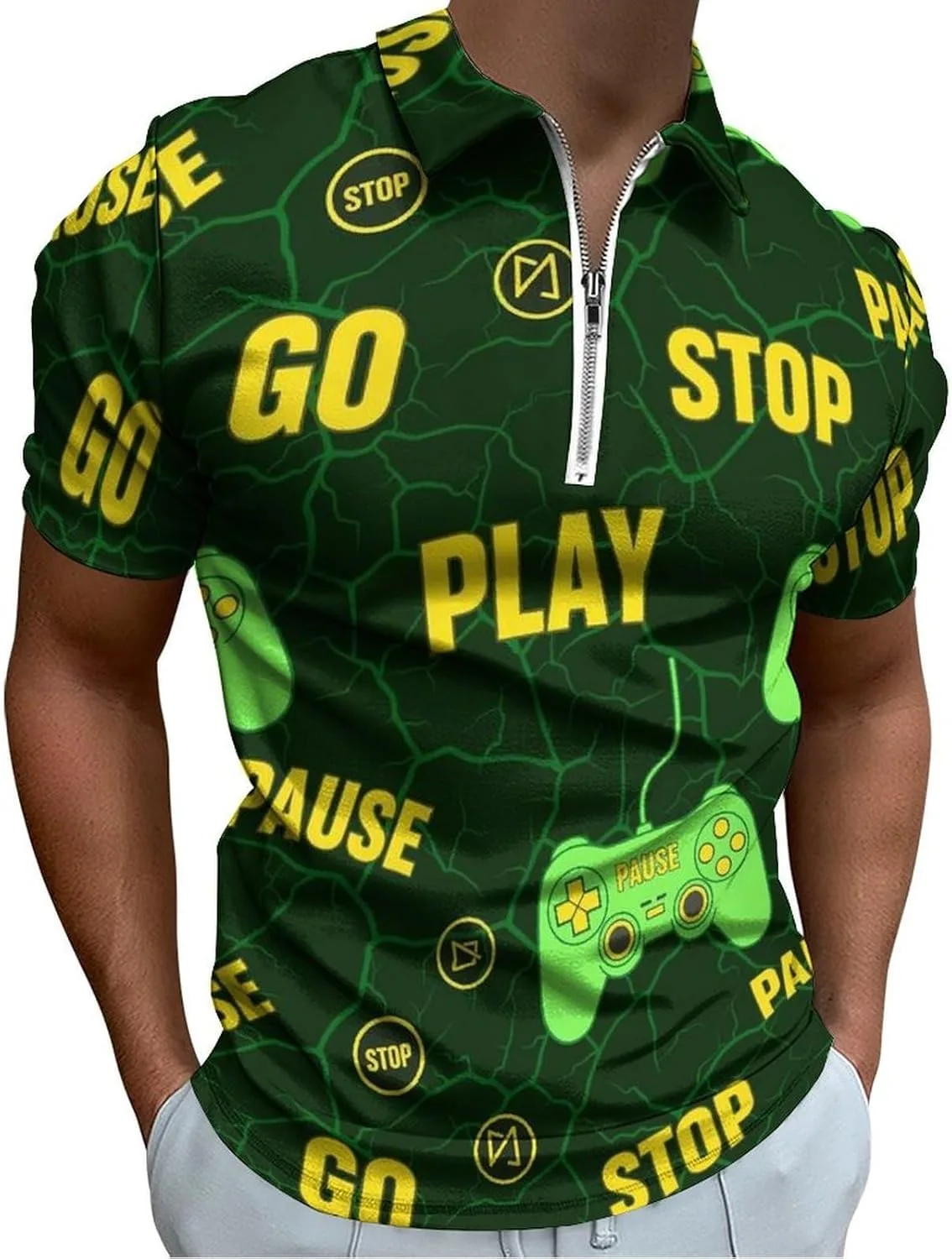 

Мужская футболка для гольфа с коротким рукавом, влагоотводящая, Dry Fit PPIKTC