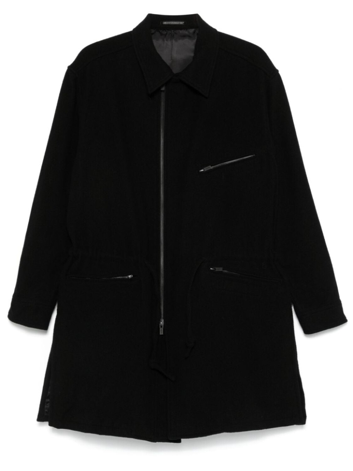 

Yohji Yamamoto пальто A-Zipper, черный