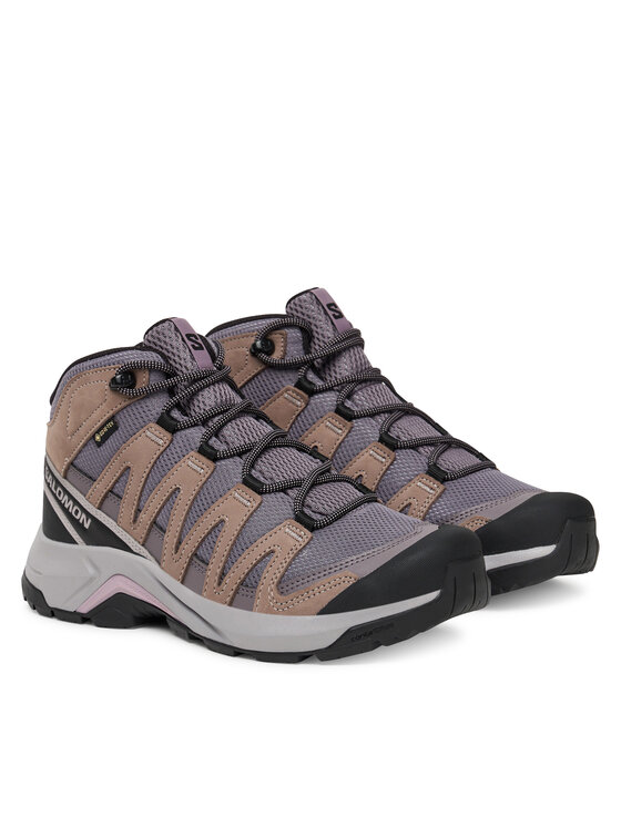 Треккинговые ботинки женские Salomon X-Adventure Recon с мембраной Gore-Tex, фиолетовый — фото 2