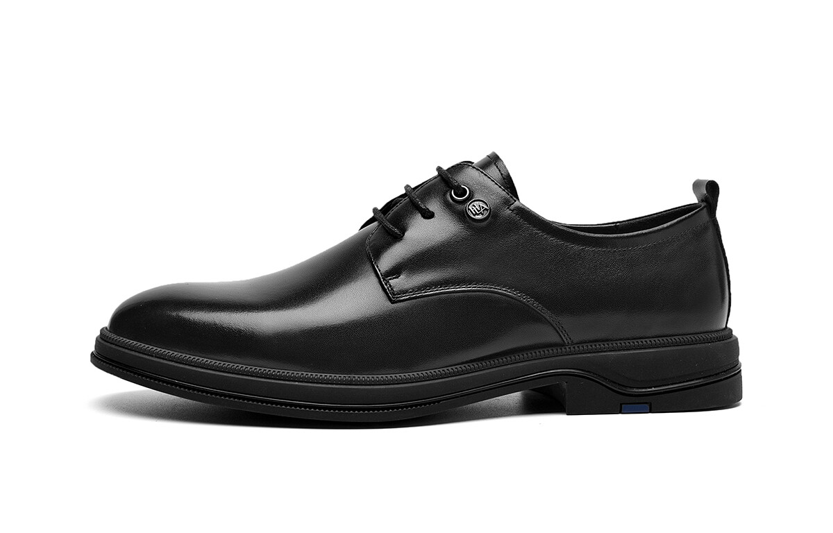 Туфли HLA Dress Shoes Men Low-Top Black