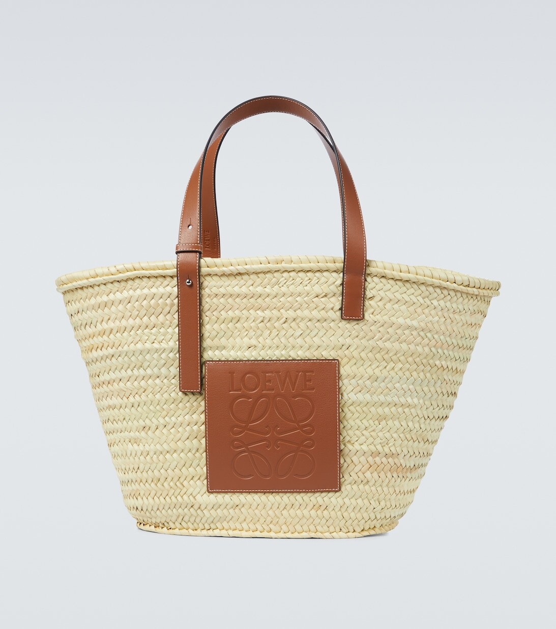 

Большая сумка-тоут из рафии Loewe, нейтральный