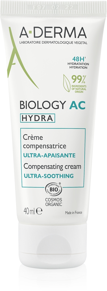 

Увлажняющий и успокаивающий крем Biology AC Hydra с 48-часовым действием A-Derma, 40 мл