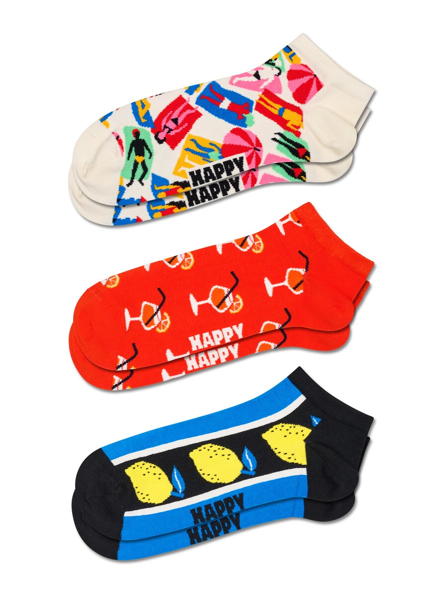 

Носки Happy Socks Lazy Day, цвет Blue/bright red/White
